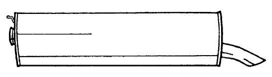 Глушитель выхлопных газов конечный SIGAM 20650