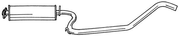 Средний глушитель выхлопных газов KLARIUS 250240
