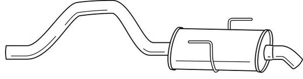 Глушитель выхлопных газов конечный EBERSPÄCHER 17068