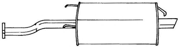Глушитель выхлопных газов конечный SIGAM 65660