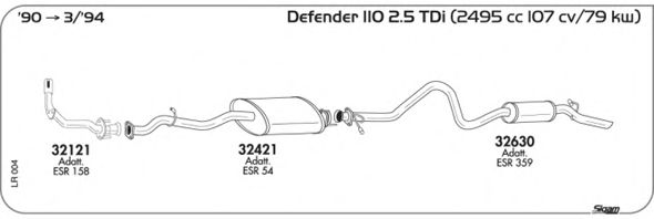 Система выпуска ОГ SIGAM LR004