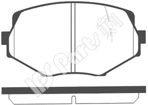 Комплект тормозных колодок, дисковый тормоз IPS Parts IBD-1383