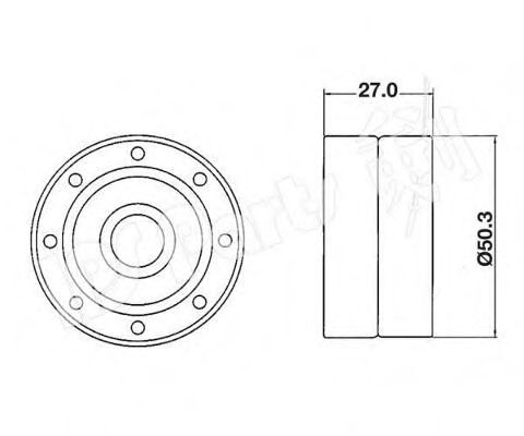 Устройство для натяжения ремня, ремень ГРМ IPS Parts ITB-6230