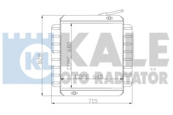 Радиатор, охлаждение двигателя AURADIA ME2109