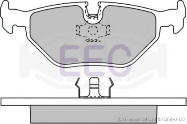 Комплект тормозных колодок, дисковый тормоз EEC BRP0590