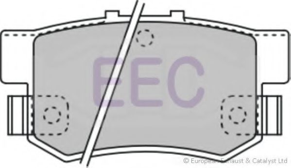 Комплект тормозных колодок, дисковый тормоз EEC BRP0680