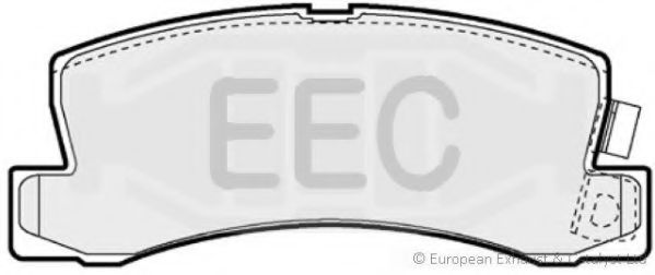 Комплект тормозных колодок, дисковый тормоз EEC BRP0777