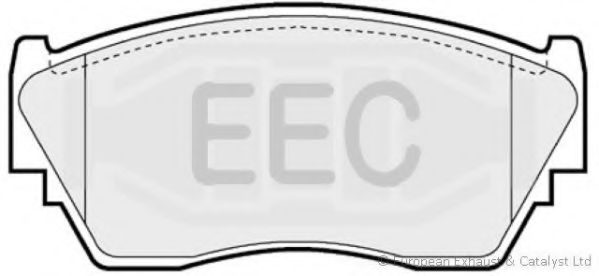 Комплект тормозных колодок, дисковый тормоз EEC BRP0782
