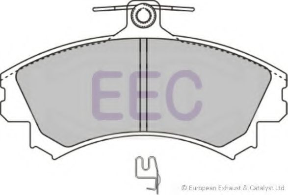 Комплект тормозных колодок, дисковый тормоз EEC BRP0912