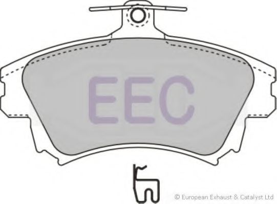Комплект тормозных колодок, дисковый тормоз EEC BRP1084