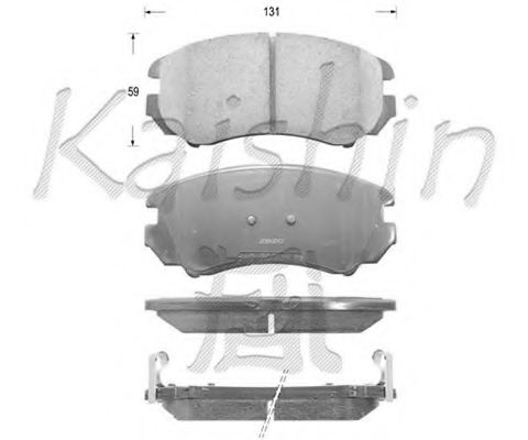 Комплект тормозных колодок, дисковый тормоз KAISHIN FK11148