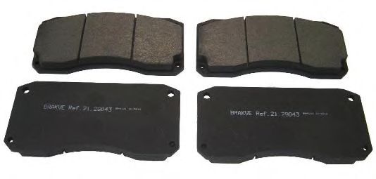 Комплект тормозных колодок, дисковый тормоз AIR FREN 21.29043