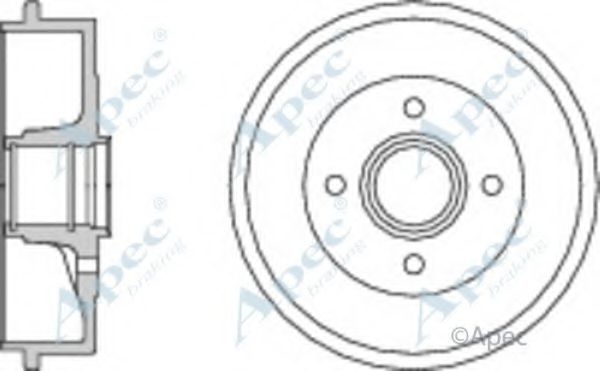 Тормозной барабан APEC braking DRM9905