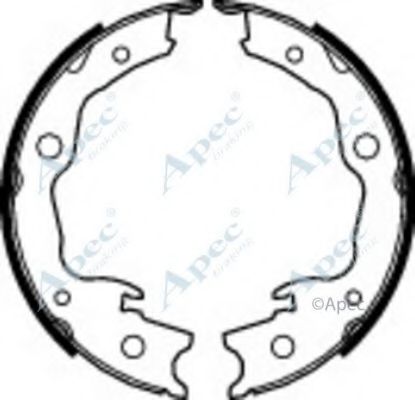 Тормозные колодки APEC braking SHU727