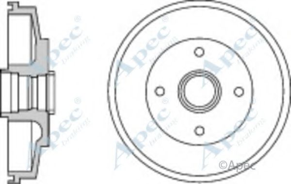 Тормозной барабан APEC braking DRM9949