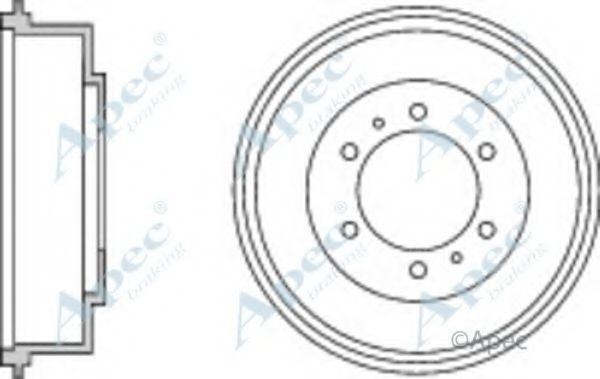 Тормозной барабан APEC braking DRM9951
