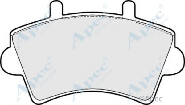 Комплект тормозных колодок, дисковый тормоз APEC braking PAD1204