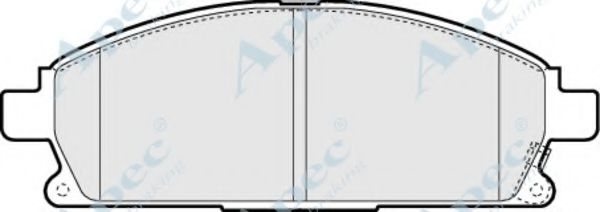 Комплект тормозных колодок, дисковый тормоз APEC braking PAD1311