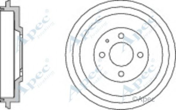 Тормозной барабан APEC braking DRM9940