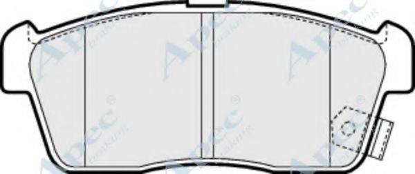 Комплект тормозных колодок, дисковый тормоз APEC braking PAD1463
