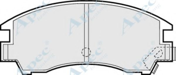 Комплект тормозных колодок, дисковый тормоз APEC braking PAD481