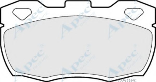 Комплект тормозных колодок, дисковый тормоз APEC braking PAD591