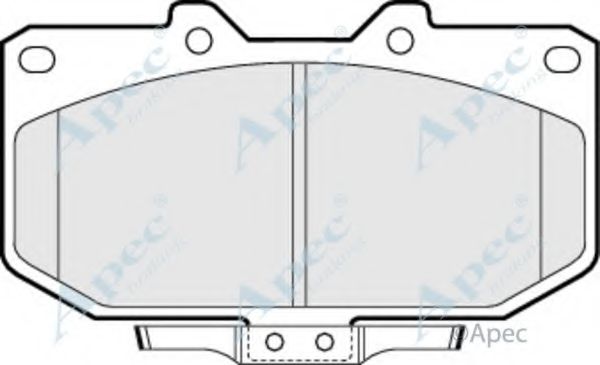 Комплект тормозных колодок, дисковый тормоз APEC braking PAD698