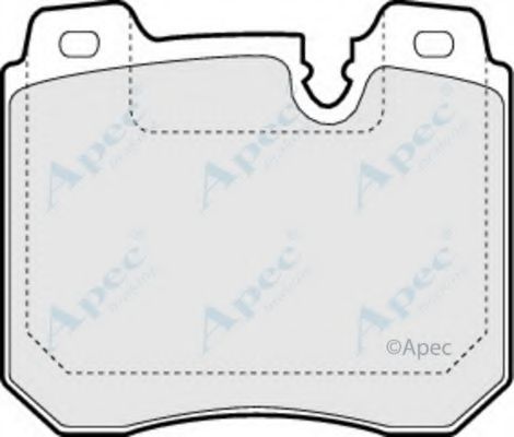 Комплект тормозных колодок, дисковый тормоз APEC braking PAD788