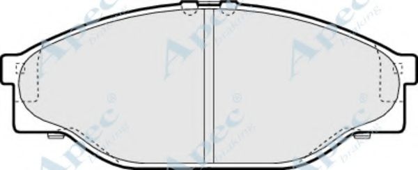Комплект тормозных колодок, дисковый тормоз APEC braking PAD821