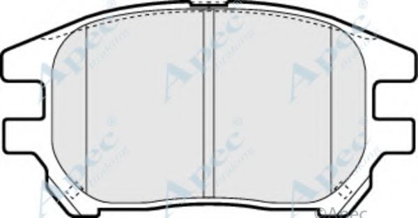 Комплект тормозных колодок, дисковый тормоз APEC braking PAD1307