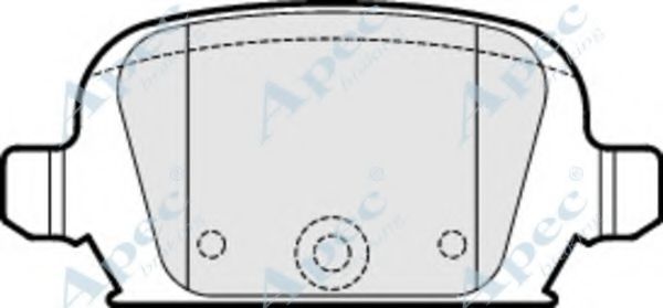 Комплект тормозных колодок, дисковый тормоз APEC braking PAD1705