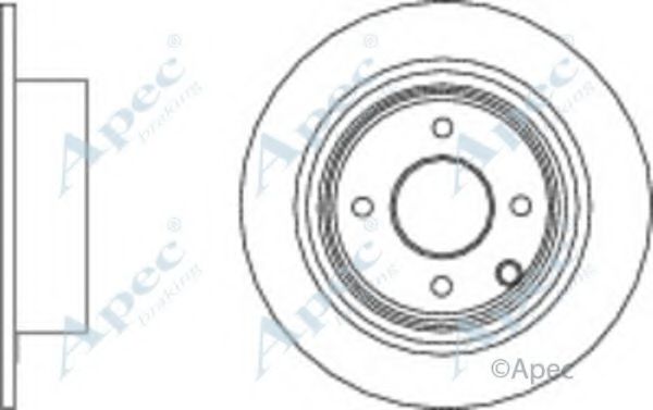 Тормозной диск APEC braking DSK2769