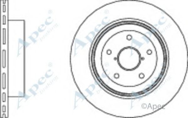 Тормозной диск APEC braking DSK2895