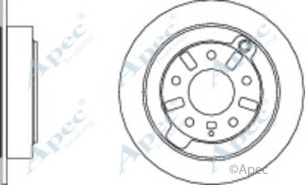 Тормозной диск APEC braking DSK375