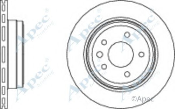 Тормозной диск APEC braking DSK969