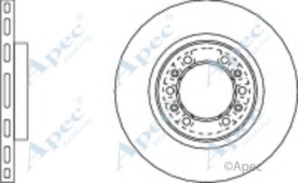 Тормозной диск APEC braking DSK2931