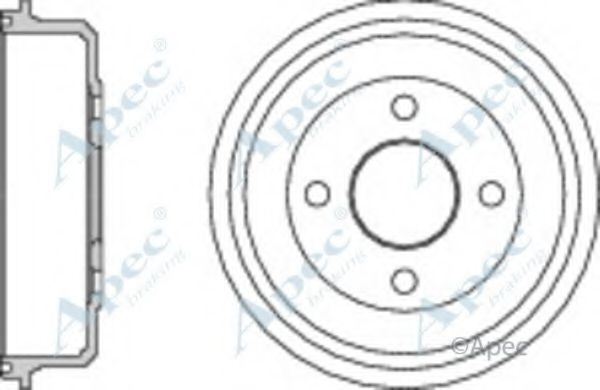 Тормозной барабан APEC braking DRM9156