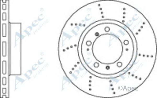 Тормозной диск APEC braking DSK3059