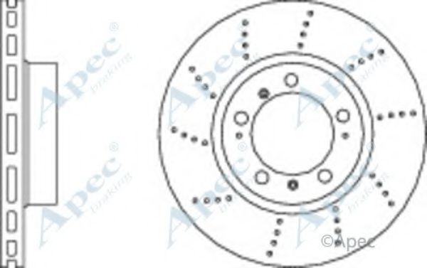 Тормозной диск APEC braking DSK3060