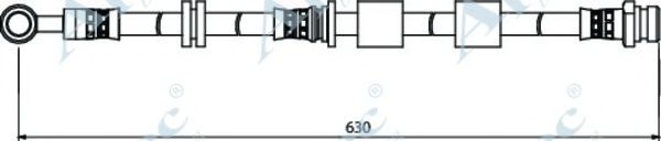 Тормозной шланг APEC braking HOS3908