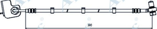 Тормозной шланг APEC braking HOS4009