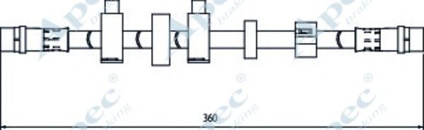 Тормозной шланг APEC braking HOS4104