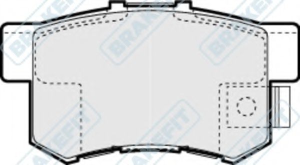 Комплект тормозных колодок, дисковый тормоз APEC braking PD3170