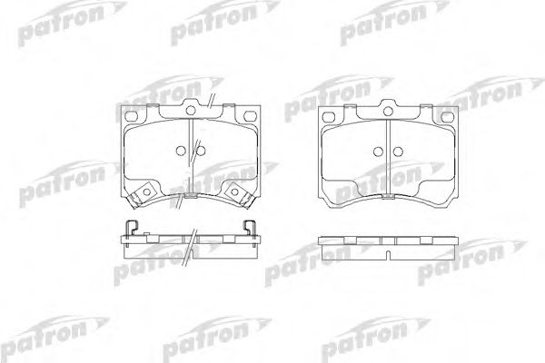 Комплект тормозных колодок, дисковый тормоз PATRON PBP714