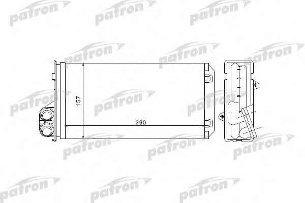 Теплообменник, отопление салона PATRON PRS2068