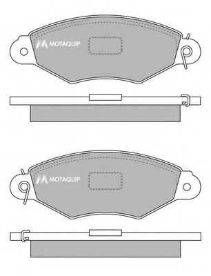 Комплект тормозных колодок, дисковый тормоз MOTAQUIP LVXL220