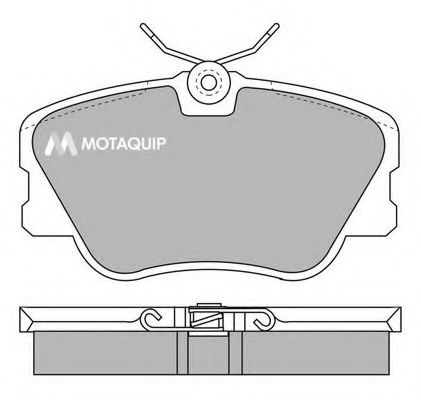 Комплект тормозных колодок, дисковый тормоз MOTAQUIP LVXL363
