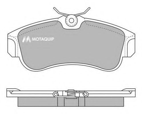 Комплект тормозных колодок, дисковый тормоз MOTAQUIP LVXL597