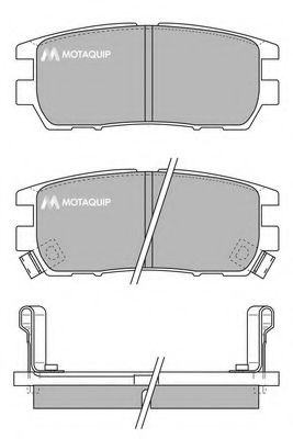 Комплект тормозных колодок, дисковый тормоз MOTAQUIP LVXL722