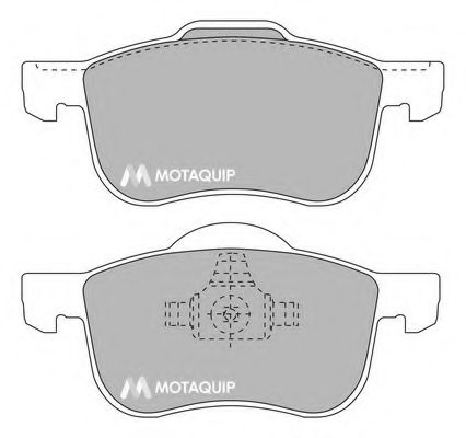 Комплект тормозных колодок, дисковый тормоз MOTAQUIP LVXL1326